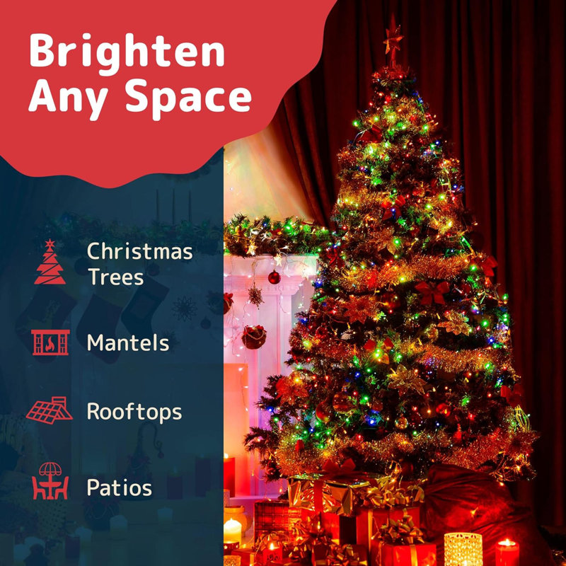 Twinkle colored christmas tree lights hot sale